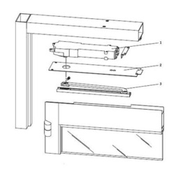 dormakaba Offset Slide Arm, Aluminum Door and Frame on Hinges-Complete Overhead Closer Complete Overhead Closers